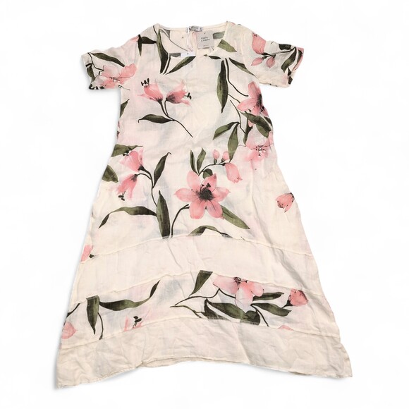 Lungo L'arno Dresses & Skirts - Lungo L'arno 100% Linen Floral Shift Dress M
